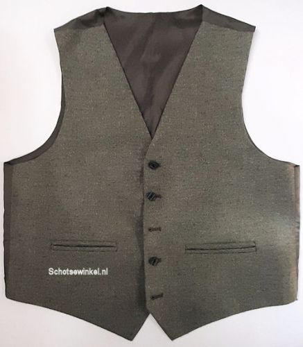 Waistcoat Use Green Heather Tweed, Large